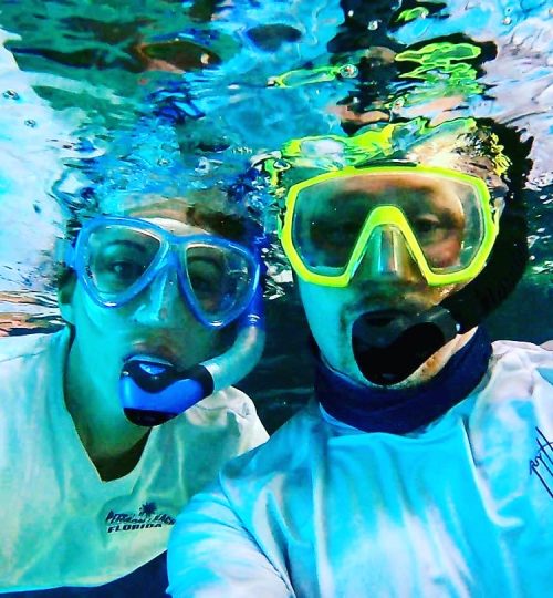 snorkeling in the Bahamas